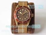 Swiss Tudor Black Bay Bronze Replica Watch Brown Dial with Nylon Strap